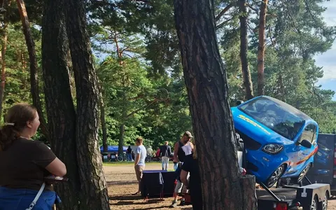 Plakat: Piknik Integracyjny dla mieszkańców Powiatu Myszkowskiego