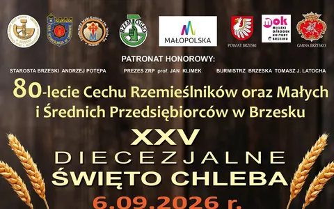Plakat: XXV Diecezjalne Święto Chleba w Brzesku