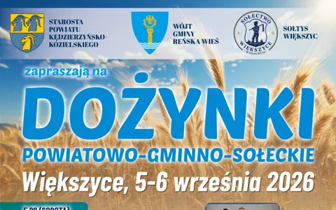 Plakat: Dożynki powiatowo-gminno-sołeckie w Większycach