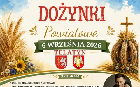 Plakat: Dożynki Powiatowe do Telatyna