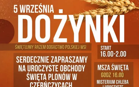 Plakat: Dożynki w Czerńczycach (gm. Ziębice)