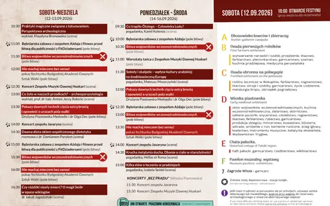 Plakat: Festyn Archeologiczny w Biskupinie