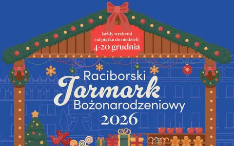 Plakat: Jarmark Bożonarodzeniowy w Raciborzu – nabór wystawców