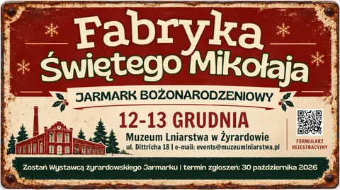 Plakat: Jarmark Bożonarodzeniowy w Żyrardowie