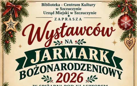 Plakat: Wydarzenie JARMARK BOŻONARODZENIOWY