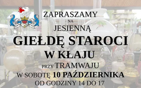 Plakat: Jesienna Giełda Staroci w Kłaju
