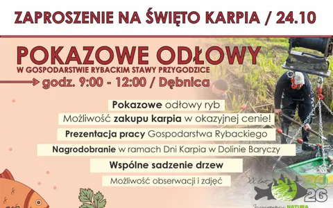 Plakat: Przygodzicki Festiwal Karpia (24 października)